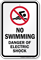 No Swimming Danger Of Electric Shock Sign