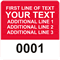 Square Custom Template - Numbering