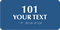 4 inch x 8 inch Custom Braille Room Number Sign