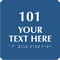 6 inch x 6 inch Custom Braille Room Number Sign