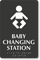 Baby Changing Station TactileTouch Braille Sign