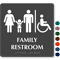 Family Restroom Men, Women, Child Sign