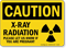 Caution X-Ray Radiation Safety Sign