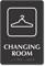 Changing Room with Symbol TactileTouch™ Sign with Braille