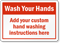 Custom Wash Your Hands Sign