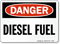 Danger Diesel Fuel Sign