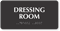 Dressing Room Tactile Touch Braille Sign