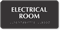 Braille Tactile Touch Electrical Room Sign