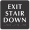 Exit Stair Down Sign