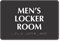 Men's Locker Room TactileTouch Braille Sign