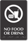 No Food Or Drink ADA TactileTouch™ Braille Sign