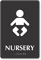 Nursery TactileTouch Braille Hospital Sign