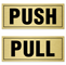 Pull Push Set Sign