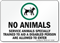 Service Animal Signs