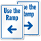 Use The Ramp Sign With Left Arrow