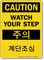 Watch Your Step Sign In English + Korean