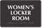 Women's Locker Room TactileTouch Braille Sign